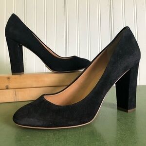 J Crew OLIVE Suede High Heels in Black
